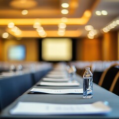 Soft Focus Business Conference - Gentle blur effect of a business conference or seminar setting.