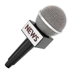 Dynamic Microphone Isolated on White Background