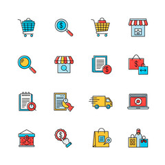 
E-commerce and Retail Business Icon Set