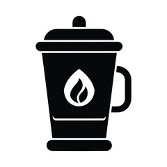 Outdoor Cup Warmer Icon Vector Illustration
