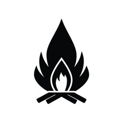 Outdoor Fire Starter Kit Icon Vector Illustration