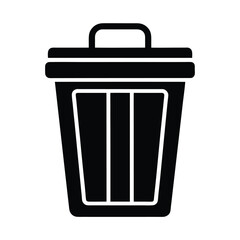 Outdoor Trash Bag Holder Icon Vector Illustration