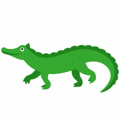 Fototapeta premium vector illustration of a cartoon crocodile