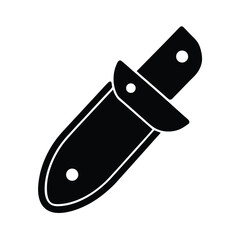 Pocket Knife Holster Icon Vector Illustration