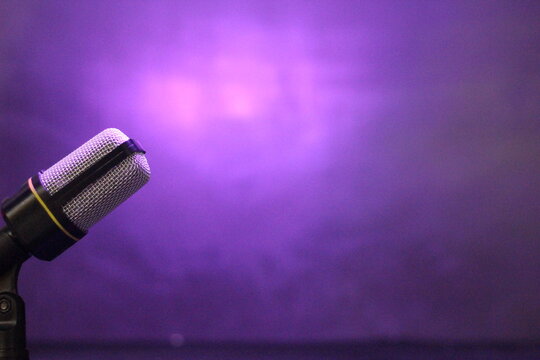 microphone on stage