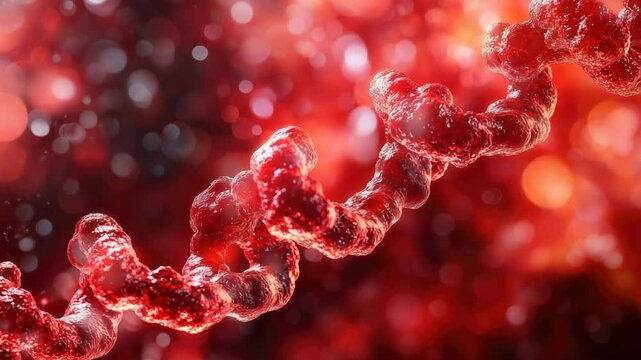 Inside-the-Womb View of Umbilical Cord Nourishing Developing Fetus