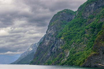 Obraz premium Views from the cruise that goes from Flam to Gudvangen (Norway)