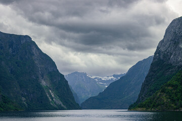Fototapeta premium Views from the cruise that goes from Flam to Gudvangen (Norway)