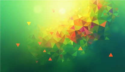 Abstract colorful grunge background with geometric floral pattern and vintage texture design