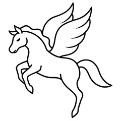 Obraz premium horse silhouette vector illustration