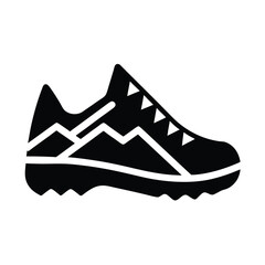 Trail Running Shoe Icon Vector Illustration