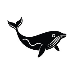 Whale Icon Vector Illustration