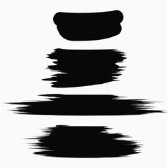 Vector Editable Stroke for download | Paint brush Stroke Royalty free