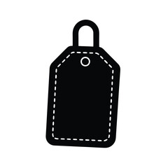 Old Baggage Tag Icon Vector Illustration - obrazy, fototapety, plakaty