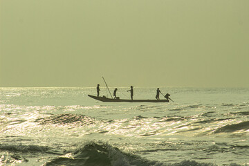 Obraz premium boat on the beach