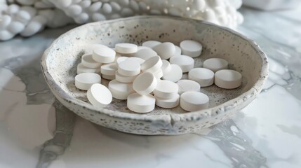 Conceptual image of magnesium anti stress support and calm formula