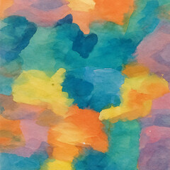 Vibrant Abstract Flow &ndash; Acrylic & AI Fusion, AI enhanced