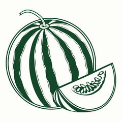 vector illustration of an arava-melon