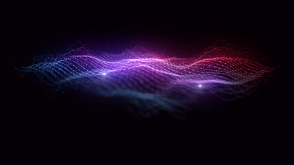 Colorful Technology Mesh Background/ Illustration of an abstract colorful and radiant technology mesh background