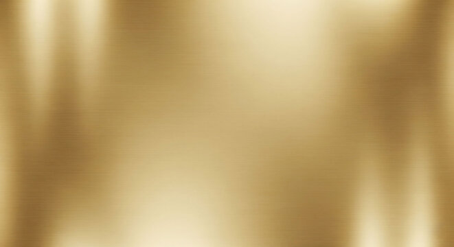 Gold metal texture with polished glossy surface and reflective background