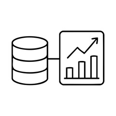 Database feeding business analytics graph