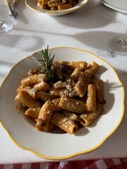 Delicious bowl of Italian pasta