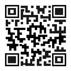 Quick Response code. Matrix barcode. Sample or template for showing on the phone, paying for purchases and studying the material. Vector illustration