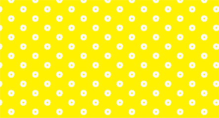 Yellow color fabric with white color holes
