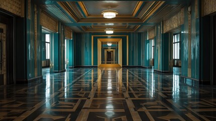 Elegant Corridor with Glorious Architectural Design