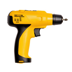 Bright Yellow Cordless Electric Drill Image