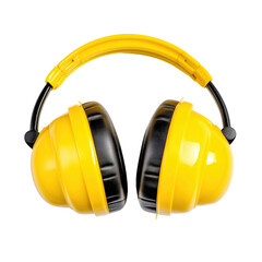 Bright Yellow Hearing Protection Gear Design