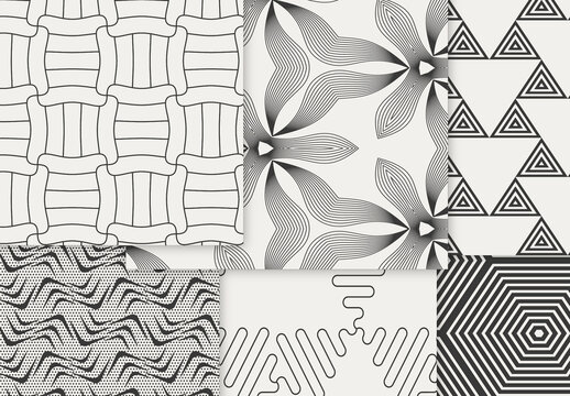 Patterns Simple Geometric Dark on Light Background