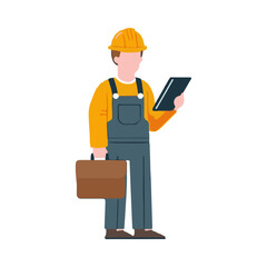 illustration design of an electrical engineer