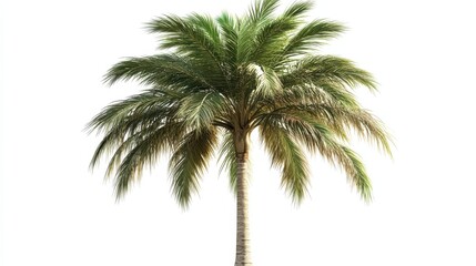 palm tree isolated on white background