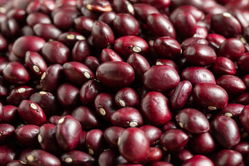 Group of red beans isolated on a white background
