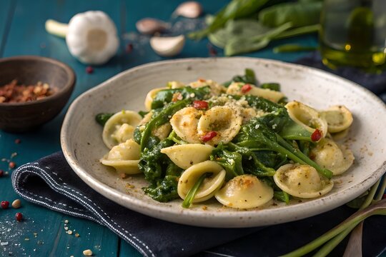Orecchiette con Cime di Rapa &ndash; Southern Italian Pasta with Turnip Greens and Garlic