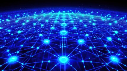 Fototapeta premium Global network connections illustrated.