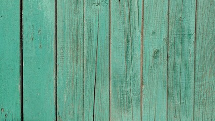 Obraz premium Textured turquoise wooden planks in an artistic style