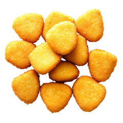 Crispy Chicken Nuggets Isolated – Golden Fried Bites on Transparent Background
| Snack Overlay Series