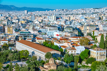 aerial view of barcelona spain
