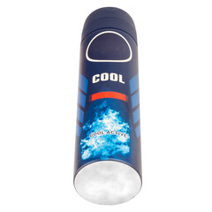 Perfume spray bottle man on white