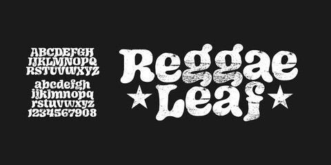 Groovy Bold Handwritten Grunge Font. Rustic Font. Distressed Font. Rough Font. Uppercase,Lowercase,Number .Design For Fashion Sport Film Movie . Vector illustration 