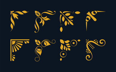 An Exquisite Collection of Elegant Decorative Corner Frame Designs for Ornate Borders and Embellishments.