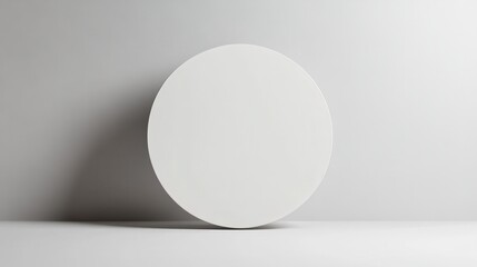 white circle round