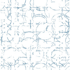 seamless pattern with blue flowers