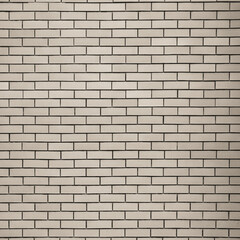 Flat beige brick wall with uniform layout, serving as a neutral textured background for various design uses.