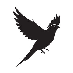 silhouette of a dove