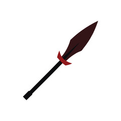knife spear vector art illustration