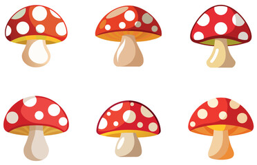 Mushroom Designs Vector Fun and Whimsical Fungi Art for Nature Inspired Projects