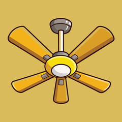 Stylish Five-Blade Ceiling Fan Home Decor & Cooling Solution
